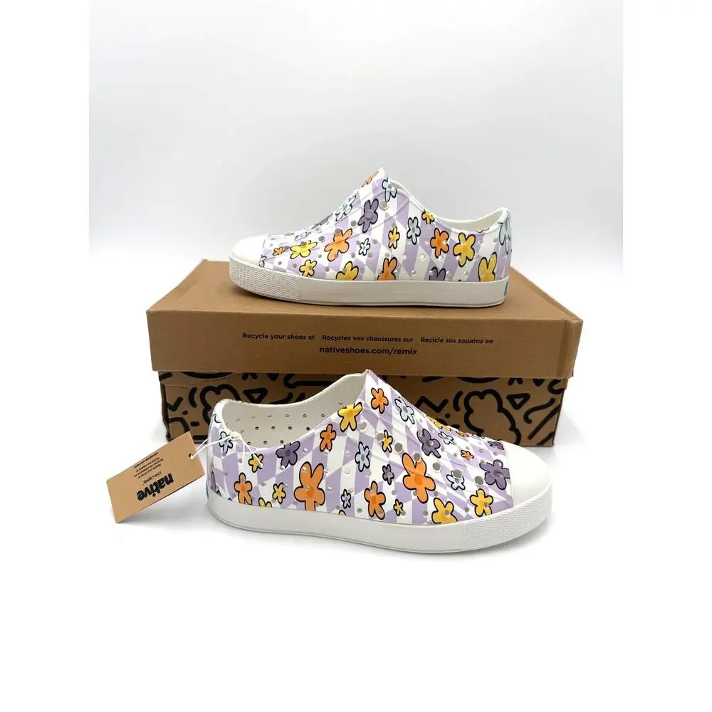 NEW! Native Jefferson Child Shoes - Daisy Grid - J2 (little kid 2)
